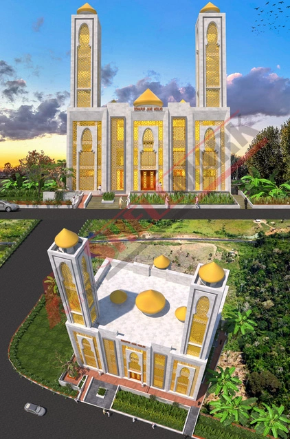 Modern Masjid Complex Design in Bangladesh