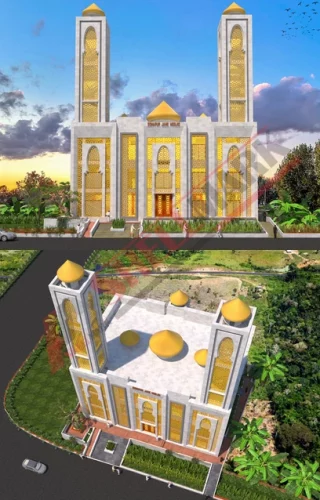 Modern Masjid Complex Design in Bangladesh